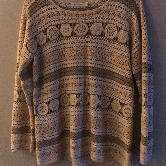 Vintage Mink Pink Beautiful Knit Sweater - Picture 3 of 3